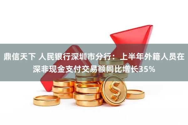 鼎信天下 人民银行深圳市分行：上半年外籍人员在深非现金支付交易额同比增长35%